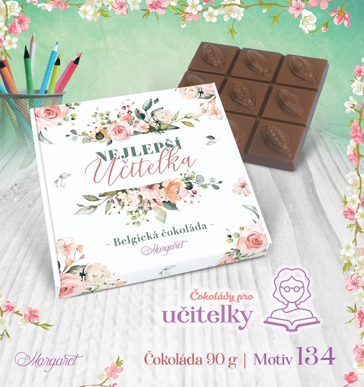 Belgická čokoláda 90 g | Motiv 134